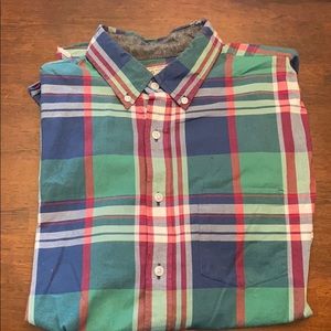 Cotton J Crew madras shirt